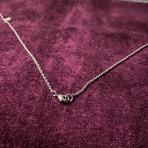 Silver Stone-Beaded Translucent Long-Chain Necklace [NEW] - Picture 4 of 5